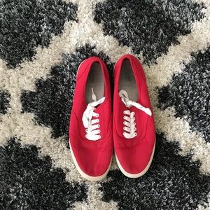 Red Canvas Shoes